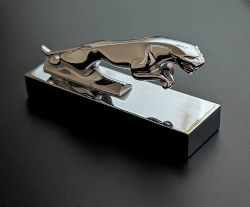 Vintage jaguar chrome metal - vintage,