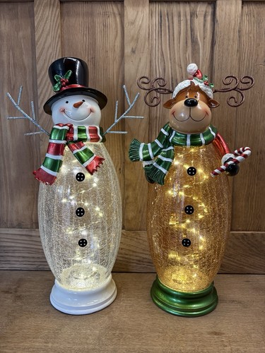 Crackle glass moose and - crackle,