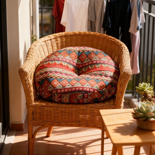 Washable round tatami seat - tatami,