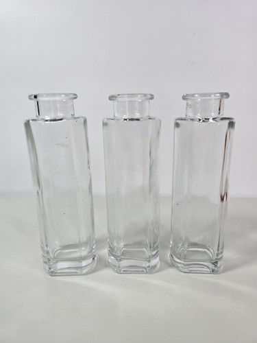 Clear glass bottle vase - clear,
