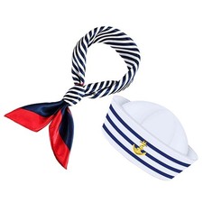 Navy Blue Sailor Ship Cap Boat