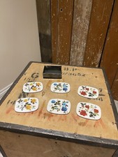 Worcester Ware Savoy Cocktail Mats/Coasters Made In England No 44/7095 Floral