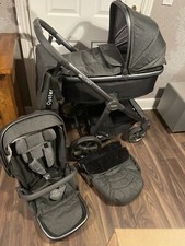 Babystyle Oyster 3 Pram Pushchair Bundle  Dark Grey Tweed Pepper Grey