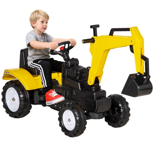 Homcom kids ride digger - homcom, on