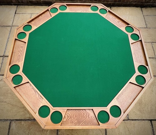 Unique octagonal folding poker