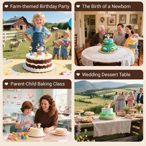 Pcs highland cow cake - 22,