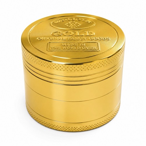 Gold metal herb grinder 4 - gold, |