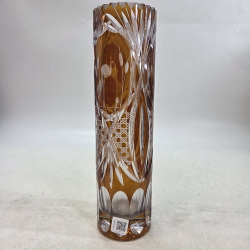 Bohemian amber cut clear - bohemian,