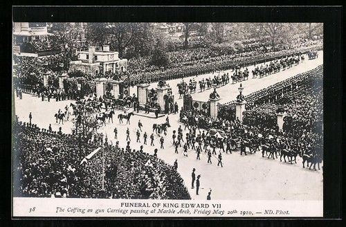 Postcard london funeral - london,, of