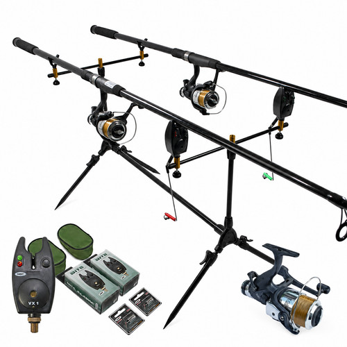 Carp fishing set rods - fishing, 2