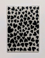 Embossing Folder - 6" x 4" - HEART  BACKGROUND - Various sizes - Crafts