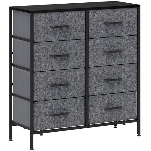 Homcom drawer fabric chest - homcom,