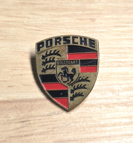 Vintage porsche crest - vintage,