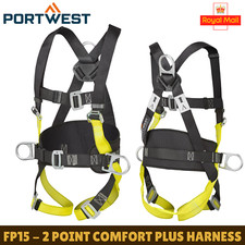 Safety Harness 2 Point Comfort Plus Full Body Adjustable Padded - Portwest FP15
