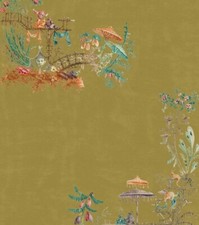 MIND THE GAP CURTAIN/UPH FABRIC "Chinoiserie Velvet" 2.5 METRES COTTON VELVET