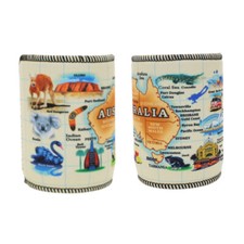 Stubby Holder Stubbie Can Beer Bottle Drink Cooler Australia Flag Funny Souvenir