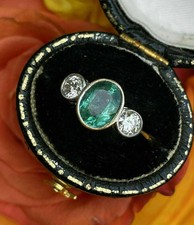 Vintage 1920s 2Ct Emerald