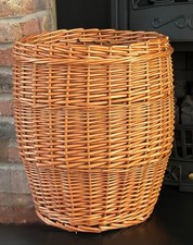 Vintage WICKER BASKET Fireside