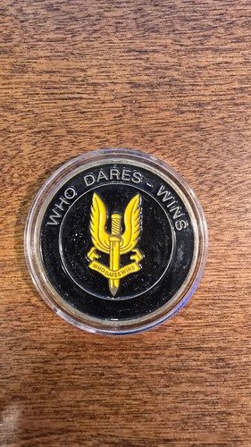 Sas challenge coin who dares - sas,