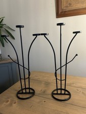 Pair Vintage Wrought Iron