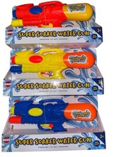 Super soaker action water gun for Indoor/outdoor fun in 3 Exotic Colours
