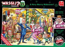 Jumbo Wasgij Christmas 21 A Very Merry Makeover 2 x 1000 piece jigsaw puzzle