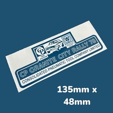 1978 CP GRANITE CITY RALLY Motor Racing Team Classic Vinyl Sticker FORD TOOL LTD