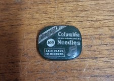 Vintage Tin - Columbia Semi Permanent Duragold Needles Empty 