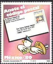 Mexico 1982 Postcodes/Carrier