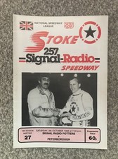 Stoke V Peterborough Speedway