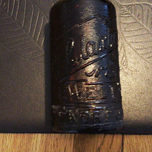 Vintage dark brown - vintage, embossed