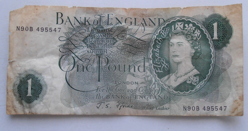 Note fforde 1966 - £1,