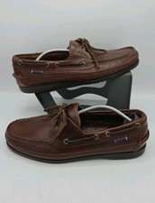 Sebago Brown Leather Boat Deck