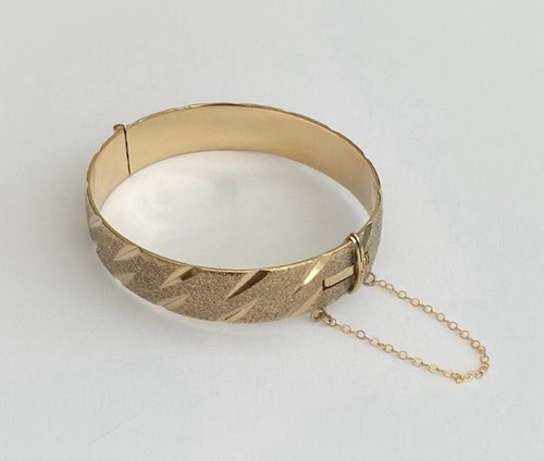 Vintage 9ct rolled - gold, hinged