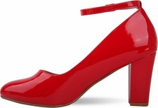 Womens Unisex Block Heel Shoes