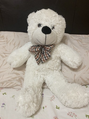 Large white polar bear teddy - bear,