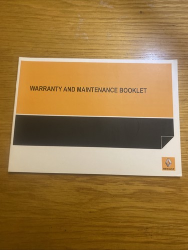 Renault service book stamped - book,
