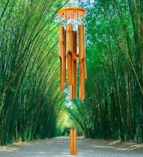 Bamboo Wind Chime Tube Chimes 30" Classic Zen Wooden Windchime Home Garden Decor