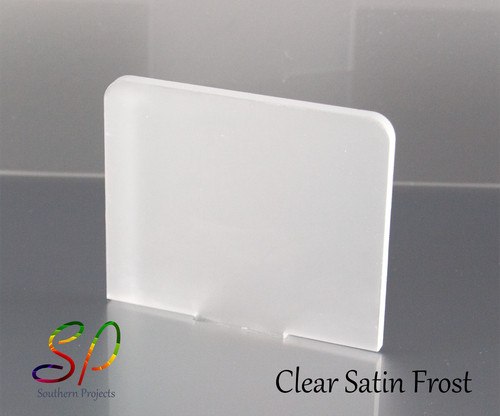 Frosted clear acrylic - frosted, &