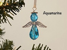 CHRISTMAS TREE GLASS ANGEL