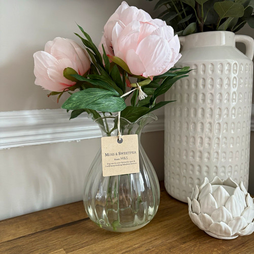 Artificial pink peony - pink,