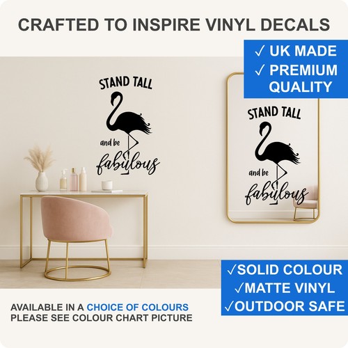 Flamingo wall sticker stand - flamingo,