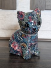 Vintage decoupage blue purple