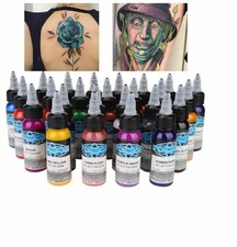 Ink Bottles Tattoo 1oz Color Genuine 30ml US Inks Makeup 25 Permanent Fusion Set