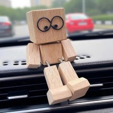 Shaking Wooden Man Figurine