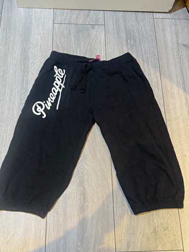 Pineapple black cotton jogger - pineapple,