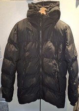 Mens Small Black Zavetti Canada Hooded Puffer / Winter Coat
