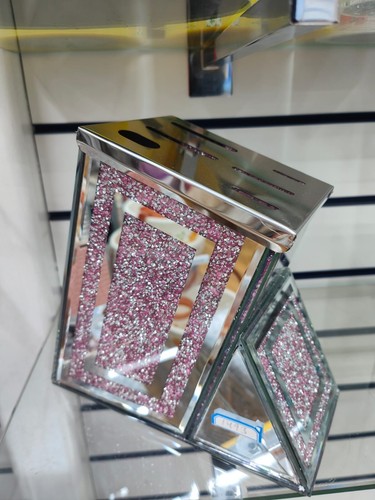Pink crystal crushed diamond - crystal,