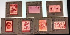 LOT OF 7 35mm FILM STUDY SLIDES BLACK STUDIES Old Prints