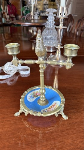 Antique french sevre and - and, brass